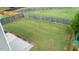 Large, fenced backyard featuring a well-maintained lawn, offering privacy and outdoor space at 2527 Girvan Dr, Fuquay Varina, NC 27526