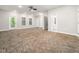 Spacious basement with carpeting, light walls, doors and bathroom at 312 Bridgegate Dr, Cary, NC 27519
