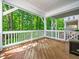 View from the deck looking onto a wooded area at 312 Bridgegate Dr, Cary, NC 27519
