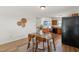 Open dining and kitchen area at 34 Johnston St, Pittsboro, NC 27312