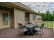 Relaxing outdoor space on the back deck, perfect for entertaining or enjoying a peaceful evening at 4667 Freedom Dr, Burlington, NC 27215