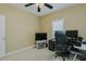 Comfortable office space with bright natural light and a ceiling fan at 4667 Freedom Dr, Burlington, NC 27215
