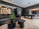 Entertainment room with wet bar, pool table, and comfortable seating at 661 Manchester Dr, Raleigh, NC 27609