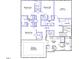 Second floor plan showing bedrooms, baths, bonus room and laundry at 75 N Black Walnut Dr # 189, Garner, NC 27529