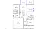 The first floor plan featuring eat-in kitchen, Gathering room, guest bedroom, garage, and office at 75 N Black Walnut Dr # 189, Garner, NC 27529