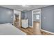 Functional laundry area with washer, and plenty of space for organizing household chores and freezer at 1169 Clayhole Rd, Dunn, NC 28334