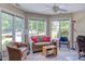 Bright living area with ample natural light and comfortable seating arrangements at 313 Helmsdale Dr, Chapel Hill, NC 27517