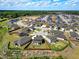 An aerial view of the real estate, showing its location in a well-planned community at 45 Iris Dr, Youngsville, NC 27596