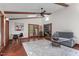 Bright sun room featuring exposed beams, skylight, and ample seating, perfect for relaxation and entertaining at 603 Gentry Ln, Hillsborough, NC 27278