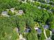 A beautiful aerial view of a neighborhood with lush greenery and well-spaced homes, offering a serene living environment at 640 St Vincent Dr, Holly Springs, NC 27540
