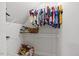 Well-organized walk-in closet with shelving, hanging rods and plenty of storage space at 640 St Vincent Dr, Holly Springs, NC 27540