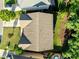 An aerial view of the house shows its layout in the community at 109 Highland Mist Cir, Apex, NC 27539