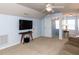 Spacious bonus room featuring vaulted ceilings and a comfortable seating area at 112 Victorian Oaks Dr, Durham, NC 27713