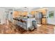 Well-equipped kitchen with a large island, granite countertops, stainless steel appliances and barstool seating at 1199 Cesar Ct, Graham, NC 27253