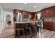 Kitchen island provides ample seating and prep space in this home at 126 Thimbleweed Ln, Lillington, NC 27546