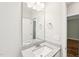 Bathroom with granite vanity at 15 Nottingham Pl, Smithfield, NC 27577
