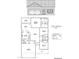 Detailed floor plan showcasing the layout of 'The Lindsay' model with dimensions and room names at 15 Nottingham Pl, Smithfield, NC 27577