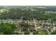 An aerial view displays a large neighborhood with mature trees and well-maintained single Gathering homes at 1732 Bobwhite Ln, Rocky Mount, NC 27804