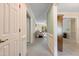 Hallway that offers a seamless transition from the entry to the living spaces at 1732 Bobwhite Ln, Rocky Mount, NC 27804