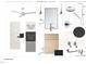 Rendering of a primary suite with double vanity, sconces and rain shower head at 1802 Pershing Rd, Raleigh, NC 27608