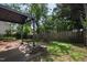 Backyard featuring a covered patio, fire pit, and privacy fence at 1910 Falls Landing Dr, Raleigh, NC 27614