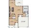 First floor floorplan featuring a Gathering room, kitchen, cafe, flex room, 2 car garage and patio at 1913 Ballard Rd # 193, Fuquay Varina, NC 27526