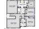 Second floor floorplan featuring owner's suite, owner's bath, 3 bedrooms, 2 baths, a game room and laundry at 1913 Ballard Rd # 193, Fuquay Varina, NC 27526