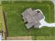 Aerial view shows roof lines, yard and landscaping of a new home at 25 Deer Tail Ln # 52, Fuquay Varina, NC 27526