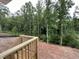New wooden deck offers scenic views of the surrounding greenery and trees at 269 Deer Tail Ln # 44, Fuquay Varina, NC 27526