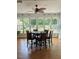 Sunlit dining area with views of the landscaped backyard at 2833 Praire View Pt, Wendell, NC 27591