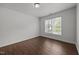 Bedroom features a large window providing plenty of natural light and hardwood floors at 333 Trout Valley Rd, Wake Forest, NC 27587