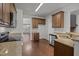 Kitchen featuring stainless steel appliances, granite counters and wood cabinets at 333 Trout Valley Rd, Wake Forest, NC 27587