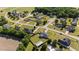 Neighborhood aerial view, highlighting the property's location, large lot, and surrounding community at 45 Hawley Ridge Dr, Dunn, NC 28334