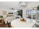 Open-concept dining area with access to the screened-in porch at 4504 Beckel Rd, Willow Springs, NC 27592