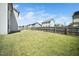 Private fenced backyard offering plenty of space for outdoor living and entertaining at 51 Duchess Ave, Franklinton, NC 27525
