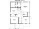 Second floor plan featuring a main suite, office, and two bedrooms at 58 Butterbean Ct, Zebulon, NC 27597