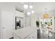 Bright kitchen with stainless steel appliances, island, adjacent breakfast nook, and convenient outdoor access at 8613 Swarthmore Dr, Raleigh, NC 27615