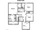Second-floor plan illustrating the main suite, bedrooms, bonus room, and utility areas for a functional layout at 93 Butterbean Ct, Zebulon, NC 27597