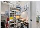 Home office features a work desk and built-in storage at 1129 Santa Cruz St, Wake Forest, NC 27587