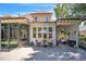 Back patio featuring outdoor seating and a covered area, perfect for relaxation and outdoor gatherings at 1225 Fanning Dr, Wake Forest, NC 27587