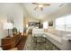 Bright living room with vaulted ceiling, comfortable seating, and an open layout perfect for gatherings at 1940 Dunfield Dr, Fuquay Varina, NC 27526