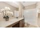 Well-lit bathroom boasts a large vanity and a shower-tub combination at 196 Norwich Dr, Clayton, NC 27520
