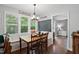 Cozy breakfast nook filled with natural light from the windows at 215 Rocky Point Ct, Fuquay Varina, NC 27526