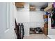 Walk-in closet features custom shelving to maximize storage at 215 Rocky Point Ct, Fuquay Varina, NC 27526