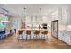 Open kitchen featuring a large island, stainless steel appliances, and modern finishes at 219 George Hudson Rd, Siler City, NC 27344