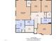 Second floor plan showcasing primary bedroom, bedrooms, bath, laundry, and walk-in closets at 2217 Holtwood Way, Apex, NC 27523