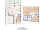 Detailed floor plan showcasing the layout of the two-story home with dimensions and room names at 2217 Holtwood Way, Apex, NC 27523