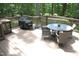 Outdoor patio with a grill, patio furniture, and room for entertaining guests at 2603 Red Pine Rd, Hillsborough, NC 27278
