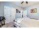 Bedroom features ample natural light, and lots of closet space. Great for relaxing at 2910 Reynolda Cir, Durham, NC 27712