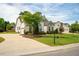 A well-maintained front yard with a lush lawn and tasteful landscaping at 2910 Reynolda Cir, Durham, NC 27712